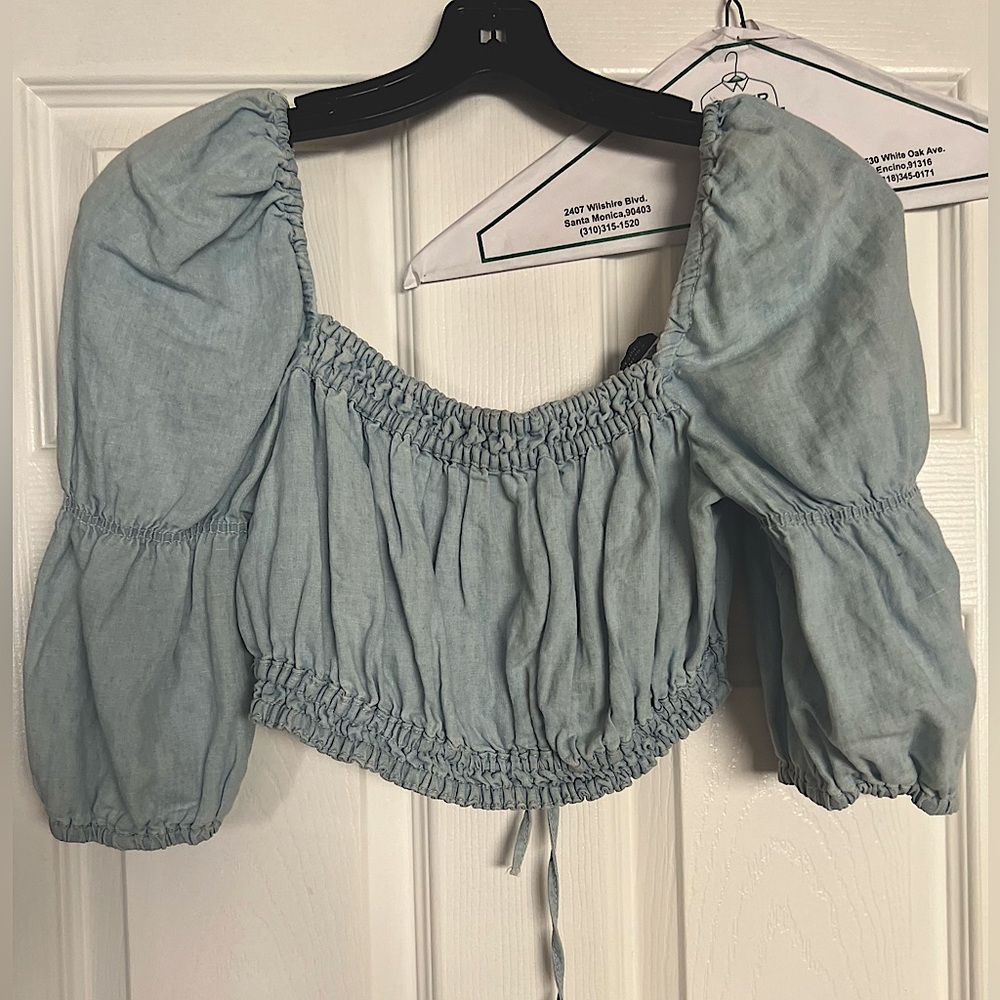 Zara denim top